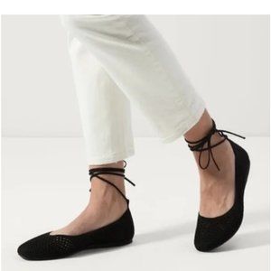 Rothy's Tie up ballet flats- delicate and removable laces for an enhanced look!